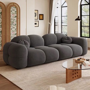 Conjunto de Sofá Seccional Moderno Estofado, Sofá Confortável, Embalagem Compactada a Vácuo, Mobiliário para Sala de Estar - Product Image 2
