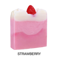 Savon artisanal à la fraise - Savon fruité, sucré et aromatique pour adolescents et cadeaux en stock