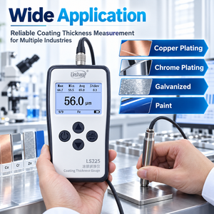 Linshang LS225 Coating Thickness Meter with F500 Probe Fixture <b>Stand</b> for High Precision Fe NFe Surface Testing - Product Image 5