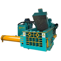 Presse à balles hydraulique horizontale de 125 tonnes pour métaux, acier, aluminium, cuivre