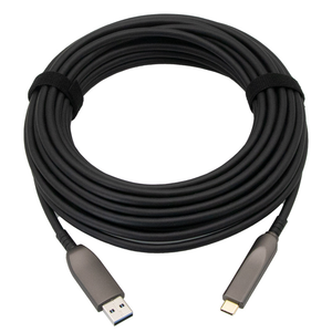 Kabel USB-C Optik Aktif Jarak Jauh USB 3.2 10Gbps Transfer Data Kecepatan Tinggi untuk Kamera Gaming PTZ Isolasi PVC - Product Image 1