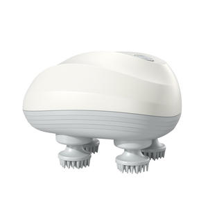 Masseur de tête intelligent, pétrissage du cuir chevelu, soulagement, rechargeable par USB, blanc bleu KK 10 - Product Image 4