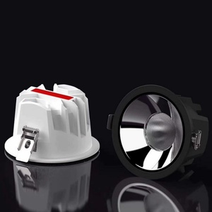 Black White <b>Round</b> Anti-Glare Recessed <b>Ceiling</b> <b>Light</b> COB Lamp <b>LED</b> Downlight - Product Image 6