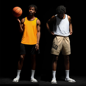 Men's Summer Loose Sports Vest Sleeveless Tank Top Fitness <b>Running</b> Basketball Training Breathable Quick-Dry 100% Polyester OEM - Product Image 1