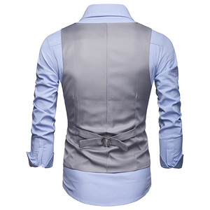 Chaleco <span class=keywords><strong>de</strong></span> Traje para <span class=keywords><strong>Hombre</strong></span>, Chaleco Formal <span class=keywords><strong>de</strong></span> Negocios para Traje o Esmoquin - Product Image 6