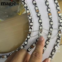 S Type 5V 12V Smart IC Pixel RGBW RGB Signe Lettre GS8208 RT1809 SK6813 WS2815 Bande lumineuse LED adressable pliable