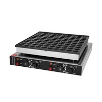 Machine à mini-crêpes hollandaises électrique automatique professionnelle en acier inoxydable, 25 empreintes, pour restaurants et usines de fabrication