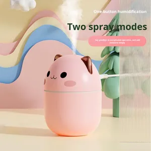 New 250ml USB Silent Ultrasonic Plastic <b>Humidifier</b> Humidistat 1 Year Warranty Household Cute Pet Car Mini Ambient Light - Product Image 4