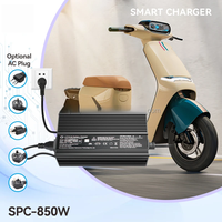 Chargeur rapide 850W 48V/15A 60V/11A 72V/10A pour trottinette électrique, vélo électrique, robot, AGV, SCP, OTP