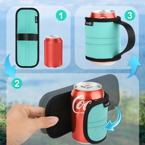 Funda Aislante de Neopreno para Latas de Bebidas, Antideslizante, con Asa, para Enfriar Latas y Botellas - Product Image 6