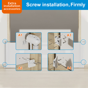 Barrière de sécurité rétractable pour enfants, barrière de sécurité pour <span class=keywords><strong>escalier</strong></span> intérieur, barrière de jeu pour bébé, pliable, installation facile, matériau plastique - Product Image 5