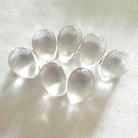 [GB-861] Design à la mode, verre Pyrex à haut polissage, jauge d'oreille personnalisée, bouchons en forme de goutte d'eau, Double évasé, bijoux de Piercing pour le corps