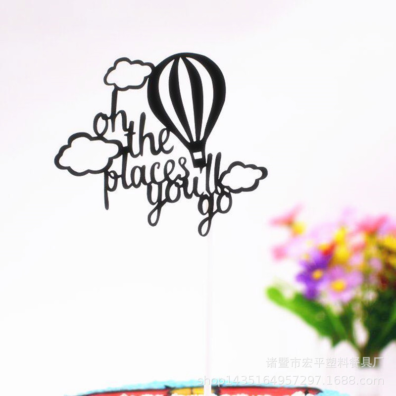 10 black hot air balloon laser tag signs