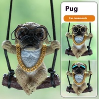 Accessoires de pendentif de voiture design chien cool mignon personnalisé décoration de voiture rétroviseur pendentif de voiture