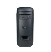 Enceinte portable avec subwoofer de 6,5 pouces, batterie 3600 mAh, éclairage LED RGB, puissance de crête de 20 W, son riche, karaoké