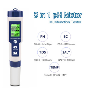 เครื่องวัดคุณภาพน้ำแบบพกพา LCD ดิจิตอล วัดค่า PH TDS EC - Product Image 1