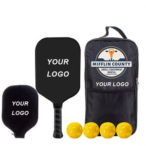 Sac de pickleball personnalisé en fibre de verre, ensemble de raquettes, léger, durable, balles en fibre de carbone, panneau en nid d'abeille - Product Image 1