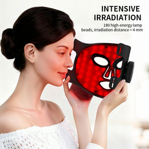 <span class=keywords><strong>Masque</strong></span> facial LED infrarouge et <span class=keywords><strong>rouge</strong></span> pour la peau, réglable, en silicone, portatif, de niveau salon Yanxer, 390-850 nm, pour la thérapie photonique du nez et du visage - Product Image 5