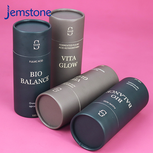 ภาชนะบรรจุกระดาษแข็งคราฟท์ทรงกลมรีไซเคิลบรรจุภัณฑ์ทรงกระบอกเกรดอาหารชากาแฟ - Product Image 3