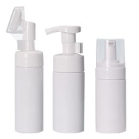 Botol plastik pembersih wajah, 150ml 100ml 120ml ml, asam Amino, penghilang rias wajah, Pelembab, botol Cuci wajah
