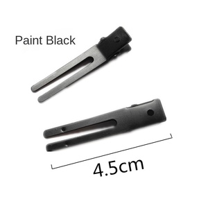 Moda de alta calidad Metal doble punta cocodrilo Pin rizos pinzas para el cabello para salón de belleza - Product Image 3