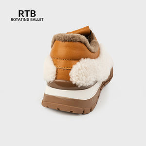 Зимние противоскользящие зимние ботинки из овечьей шерсти - Product Image 4