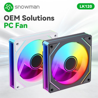 ... SNOWMAN New Daisy-chain ARGB Reverse White Computer Case Fan Infinite Mirror Light Effect Design Ventilador de refrigeración PC