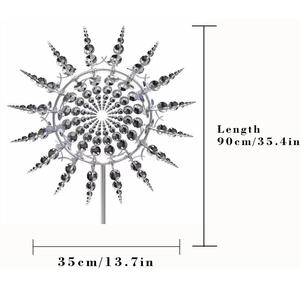Hot Sale Modern Outdoor Garden Art 2 M Durchmesser Metall Edelstahl Wind Motion Kinetische Skulpturen Dekoration zum Verkauf - Product Image 4