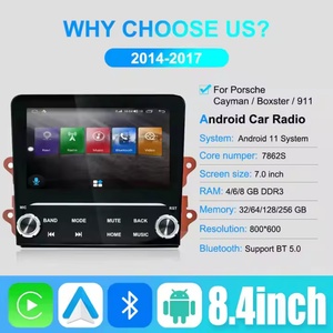 Naviua Car Multimedia Video Radio Carplay <b>Auto</b> Gps Navigation Android Head Unit for Porsche Cayman 911/718 Boxster 2014-2017 - Product Image 2
