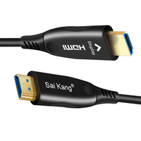 Câble à fibre optique blindé HD AOC 4K 60Hz HDMI2.0b 18Gbps HDR10 ARC HDCP2.2 Slim Flexible pour projecteur HDTV 4k