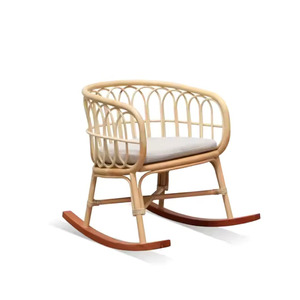 Nagata เก้าอี้โยกหวายแบบสบายๆทนทานเหนือกาลเวลาพร้อมกรอบแข็งแรงทนทานสำหรับการพักผ่อนกลางแจ้งและพื้นที่อยู่อาศัย - Product Image 5