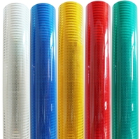 Feuille réfléchissante prismatique de qualité diamant Full-Cube |   Vinyle réfléchissant PMMA haute luminosité pour les panneaux de signalisation routière