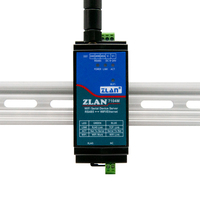 Servidor de puerto serie Wifi RS485 a WIFI a puerto de red ModbusTCP de grado industrial inalámbrico montado en riel a módulo RTU ZLAN7104M