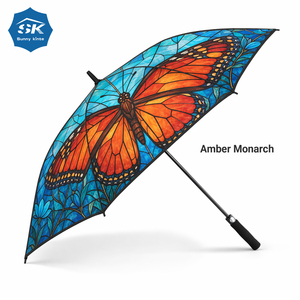 Paraguas de golf automático de lujo con logotipo personalizado, resistente al viento, con varillas reforzadas y tela de pongee 190T, ideal para eventos de golf. - Product Image 4