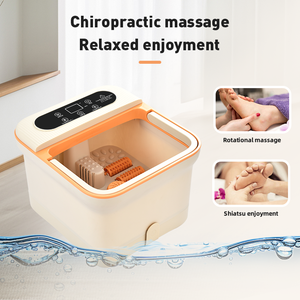フットバスタブバスマッサージャー家庭用インテリジェントマッサージフットバス電気加熱式シアツフットバススパマッサージャー - Product Image 2