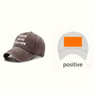 Custom Embroidered Baseball Cap Vintage Cotton Terry Sporty <b>Hat</b> with Text Matching Couples Adjustable Daily and Travel Wear - Product Image 3