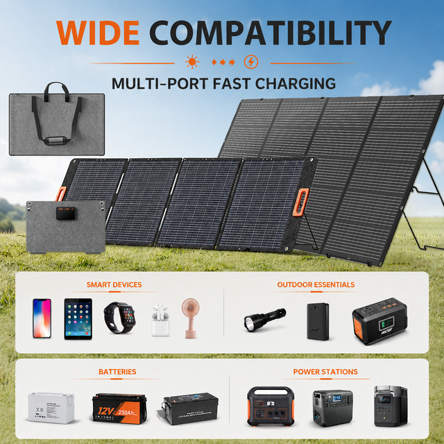 34W - 500W Portable Foldable Solar Panel IP67 Waterproof 400 Watt for Outdoor RV Camping Power Stations Solar Energy Products