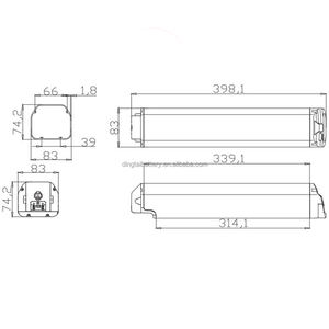Batería para Bicicleta Eléctrica Biktrix <span class=keywords><strong>Monte</strong></span> Capro <span class=keywords><strong>Lite</strong></span> Ultra 1/2, 48V 17Ah 816Wh 750W 1000W, Batería Suoni con Tubo Oculto y Cargador - Product Image 2