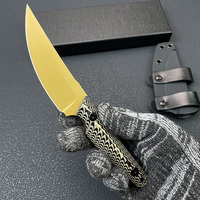 Couteau à lame fixe pleine longueur en acier M390 avec manche G10, couteau de chasse multifonctionnel d'extérieur avec étui, outil EDC, vente en gros, OEM
