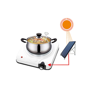 <span class=keywords><strong>Plaque</strong></span> chauffante électrique solaire portable, cuisinière à brûleur unique pour le camping en plein air, les camping-cars et l'utilisation hors réseau - Product Image 3