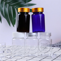 Capsules en plastique avec bouchon supérieur, pour médicaments, vitamines 100ml, 120ml, 150ml, 200ml, 250ml