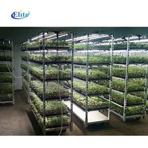 温室フラワー植物保育園トロリーカートLEDライト付き - Product Image 5