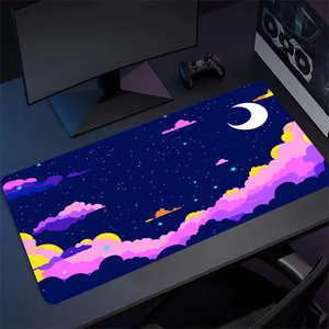 <strong>Pink</strong> Cloud Gaming Mouse Pad Cute Moon Space Mausepad Desk Mat XXL Keyboard Pads Large Carpet Computer Table Mats XXL <strong>Mousepad</strong> - Product Image 4