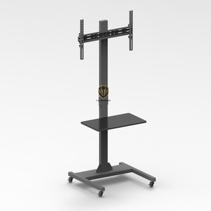 Chariot d'hôpital en acier avec le support réglable de taille de TV pour l'école et l'atelier - Product Image 1