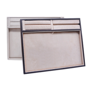 FORTE Hotsale Accessoires de bijouterie Organisateur de rangement classique en microfibre pour bijoux - Product Image 4