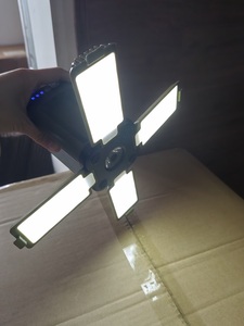 Lampu Kemah <span class=keywords><strong>LED</strong></span> Tenaga Surya Portabel IPX4 Tahan Air Dapat Diisi Ulang dengan Daya 2000mAh untuk Berburu Memancing - Product Image 4