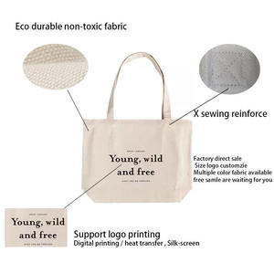 Sac personnalisable recyclé réutilisable tissu brodé nautique femmes Shopping Totebag coton toile fourre-tout sacs avec Logo imprimé - Product Image 4