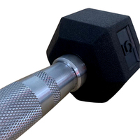 Haltères hexagonales en caoutchouc de gymnastique de 40kg 50kg haltères d'entraînement de fitness bon marché de fabricant personnalisé de haute qualité en gros