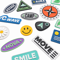 Patch d'identité en PVC souple certifié OEKO-TEX, badge logo moulé avec précision de 0,2 mm pour vêtements et sacs professionnels AWELLS