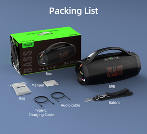 Hycells 2025 Zealot S98 Loa Không Dây Màu Cam Đen Không Dây Loa Cho Bên Ngoài Trời Hộp Âm - Product Image 4